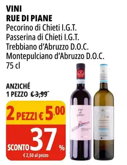 Tigros Vini Rue di Piane offerta