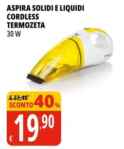 Tigros Aspira solidi e liquidi cordless termozeta offerta