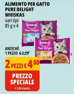 Tigros Alimento per gatto Pure Delight Whiskas offerta