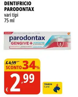 Tigros DENTIFRICIO PARODONTAX offerta