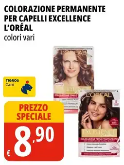 Tigros Colorazione permanente per capelli Excellence L'Oréal offerta