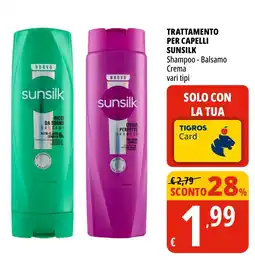 Tigros Sunsilk Shampoo - Balsamo Crema offerta