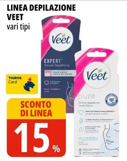 Tigros Linea depilazione veet offerta