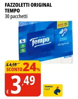 Tigros FAZZOLETTI ORIGINAL TEMPO offerta