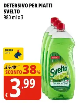 Tigros Detersivo per piatti Svelto offerta