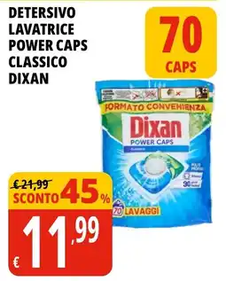 Tigros Detersivo lavatrice power caps classico Dixan offerta