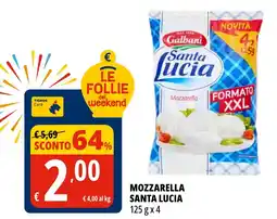 Tigros Mozzarella Santa Lucia offerta