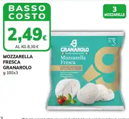 Basko Mozzarella Fresca Granarolo offerta