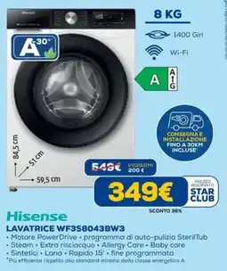 DIMOStore Hisense lavatrice WF3S8043BW3 offerta
