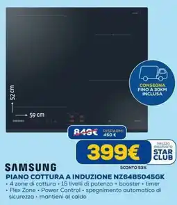 DIMOStore Samsung piano cottura a induzione NZ64B5045GK offerta