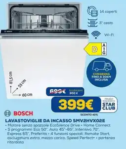 DIMOStore Bosch lavastoviglie da incasso SMV2HVX02E offerta