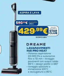 DIMOStore Dreame lavapavimenti H15 pro heat offerta