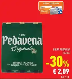 Conad Birra Pedavena offerta