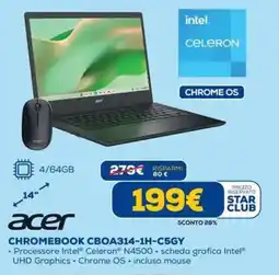 DIMOStore Acer chromebook CBOA314-1H-C5GY offerta