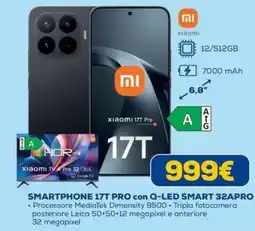 DIMOStore Redmi Smartphone 17T pro con Q-LED smart 32ARO offerta