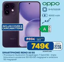 DIMOStore Oppo smartphone reno 16 5G offerta