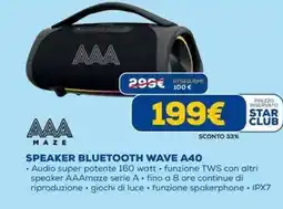 DIMOStore Maze speaker bluetooth wave A40 offerta
