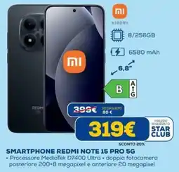 DIMOStore Redmi smartphone redmi note 15 PRO 5G offerta