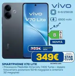 DIMOStore Vivo smartphone V70 lite offerta