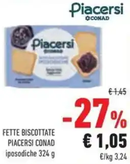 Conad Fette biscottate Piacersi Conad offerta