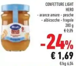 Conad Confetture light Hero offerta
