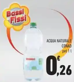 Conad Acqua naturale Conad offerta