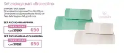 Stanhome Set asciugamani panna, set asciugamani acquamarina offerta