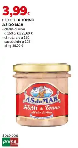 Basko AS do MAR Filetti di Tonno all'olio di oliva offerta