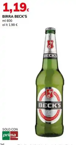 Basko Birra Beck's offerta