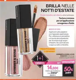Stanhome SHIMMER & SHINE liquid shadow offerta