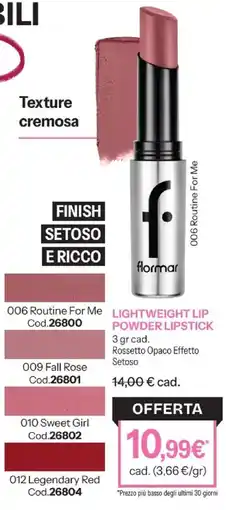 Stanhome Lightweight lip powder lipstick flormar offerta