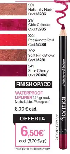 Stanhome Waterproof Lipliner flormar offerta
