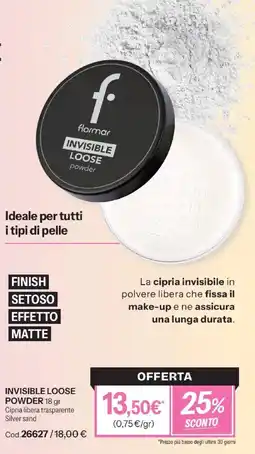 Stanhome flormar INVISIBLE LOOSE powder offerta