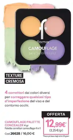 Stanhome flormar CAMOUFLAGE palette concealer offerta