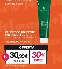 Stanhome Gel fresco riducente intensivo 14 GG Dr.Pierre ricaud offerta