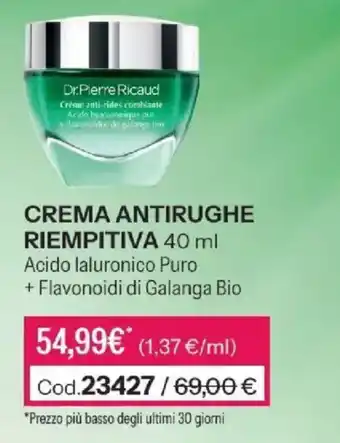 Dr.pierre ricaud crema antirughe riempitiva
