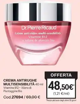 Stanhome Dr.Pierre Ricaud Crema Antirughe Multisensibilità offerta