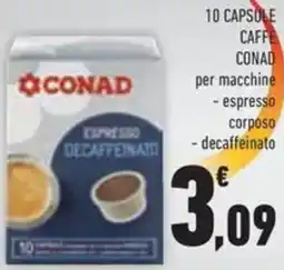 Conad 10 capsule caffe Conad offerta