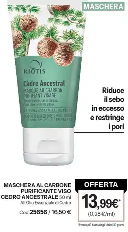Stanhome MASCHERA AL CARBONE PURIFICANTE VISO CEDRO ANCESTRALE offerta