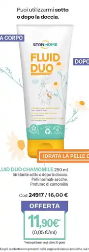 Stanhome Stanhome fluid duo chamomile offerta