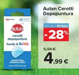 Carrefour Autan Cerotti Dopopuntura offerta
