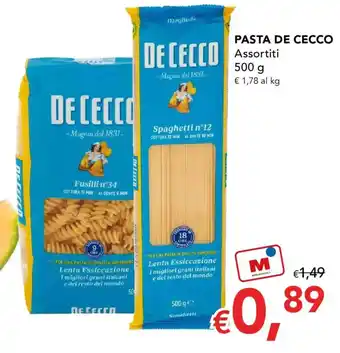 Migross Supermercati e Market Pasta De Cecco offerta