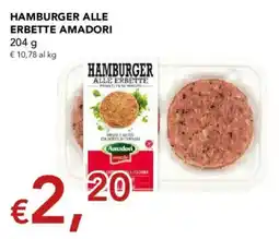 Migross Supermercati e Market Hamburger alle erbette Amadori offerta