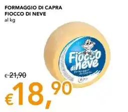 Migross Supermercati e Market Fiocco di Neve formaggio di capra offerta