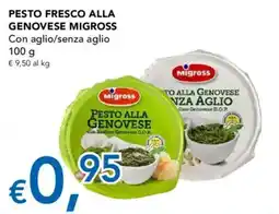 Migross Supermercati e Market Pesto fresco alla genovese Migross offerta