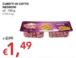 Migross Supermercati e Market Cubetti di Cotto Negroni offerta