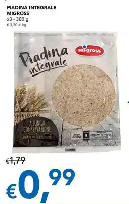 Migross Supermercati e Market Piadina integrale Migross offerta