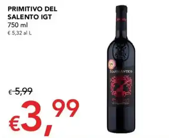 PRIMITIVO DEL SALENTO IGT MASSANTICO