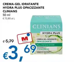 Migross Supermercati e Market CREMA-GEL IDRATANTE HYDRA PLUS OPACIZZANTE CLINIANS offerta