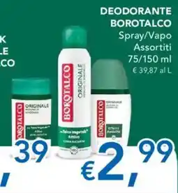 Migross Supermercati e Market DEODORANTE BOROTALCO offerta